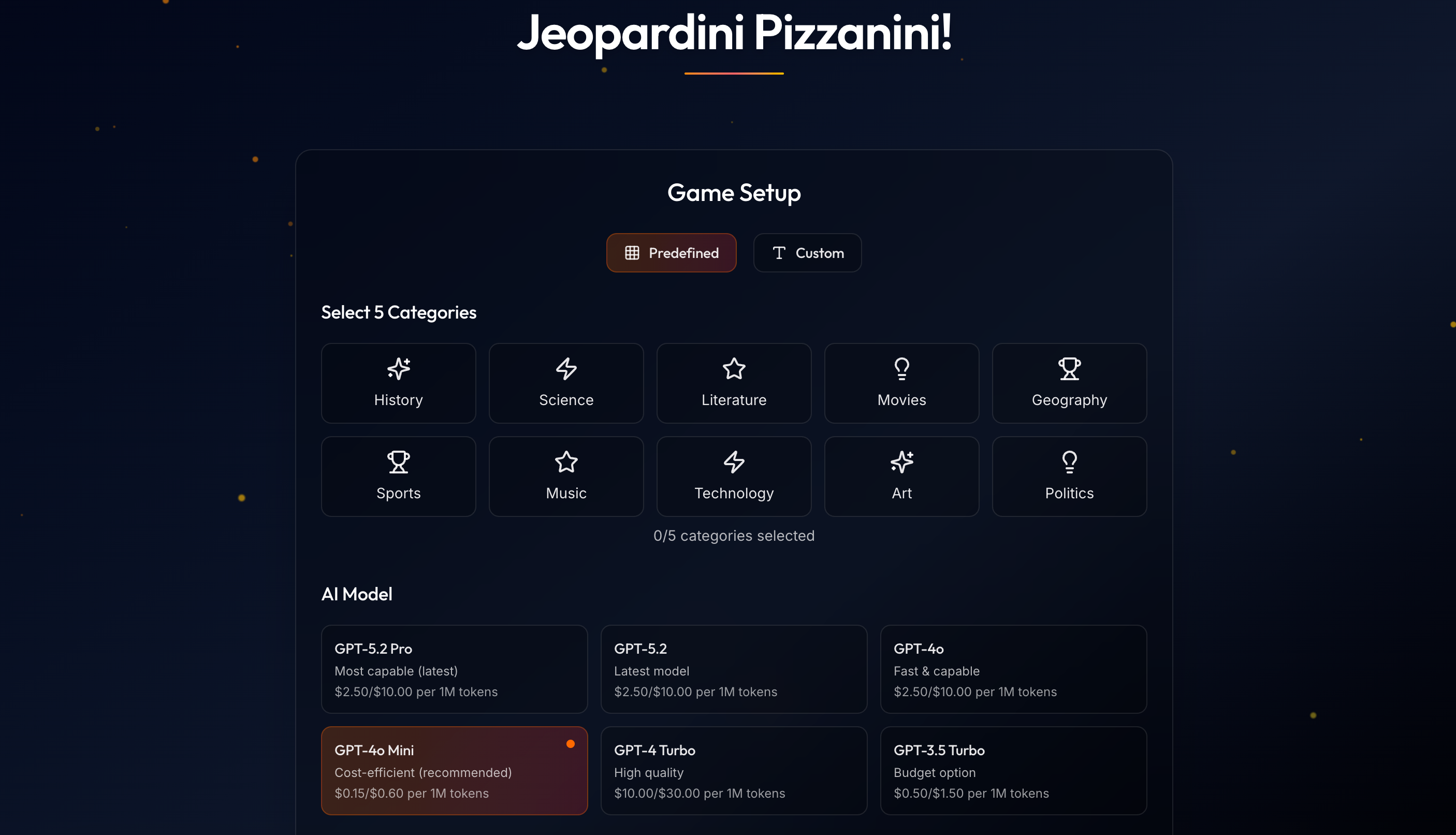 Jeopardy AI